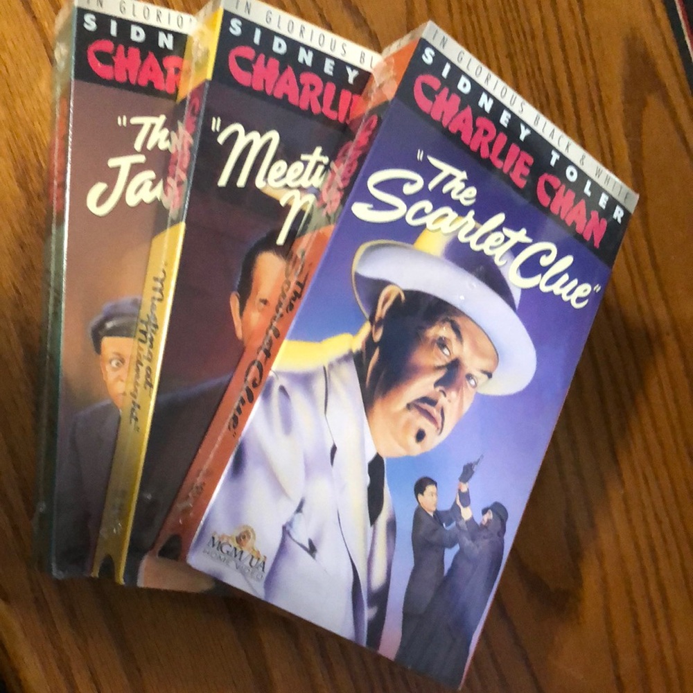 Charlie Chan Movie Collection set of 3 VHS